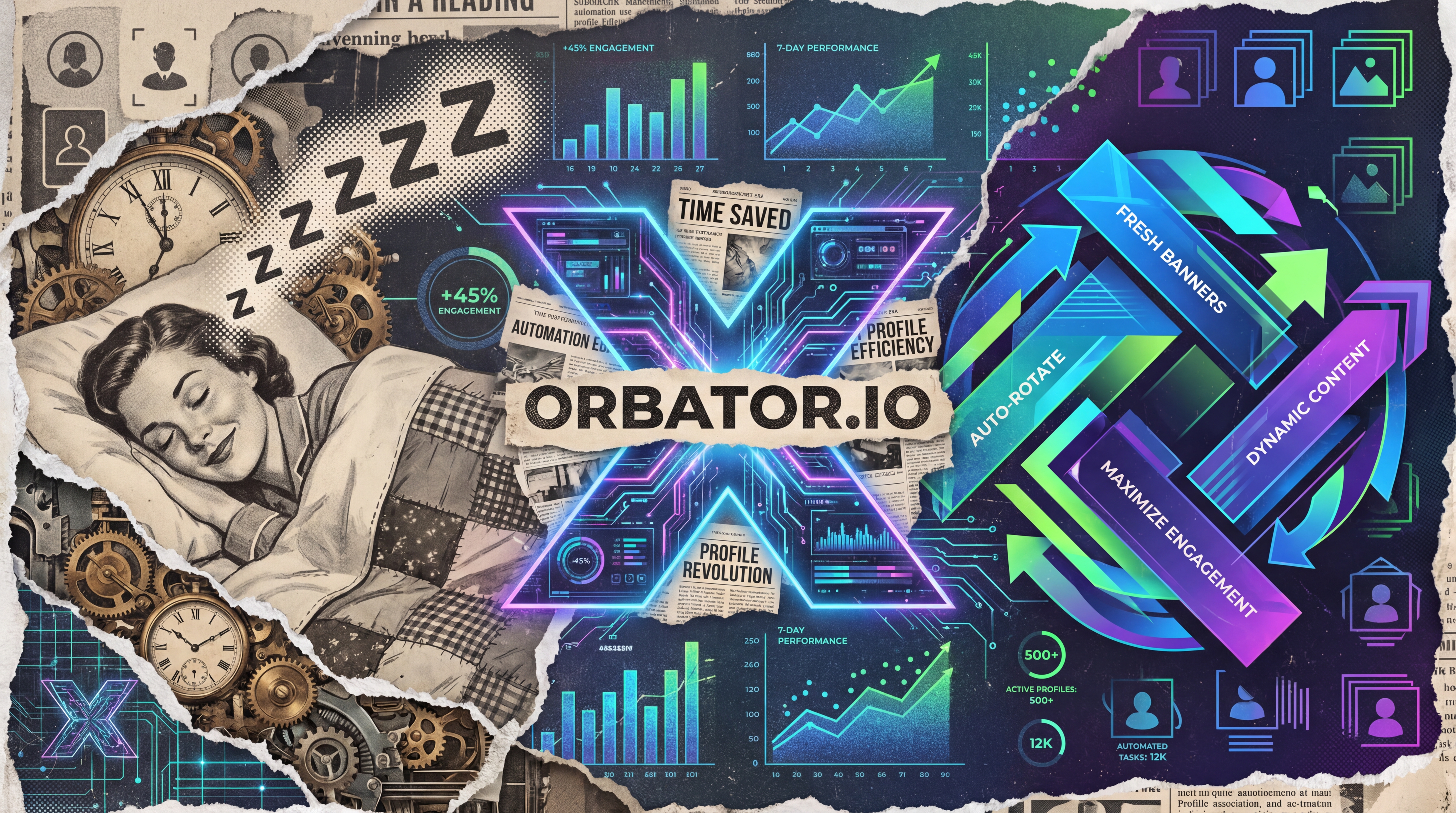 Collage style banner